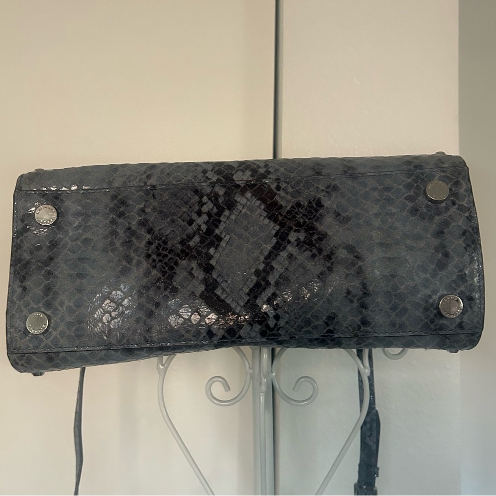Michael Kors leather Denim Snake Print Tote - Picture 5 of 9